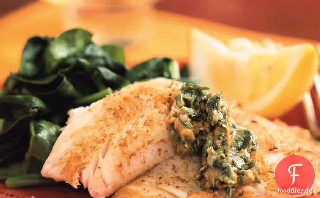 Pfanne Filets mit Koriander-Butter