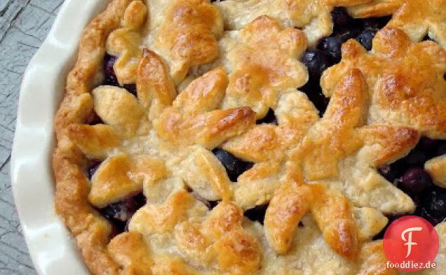 Blaubeerkuchen mit süßer Mandelkruste