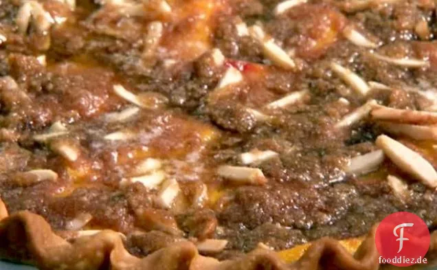 Pfirsich Crumb Pie