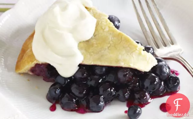Buttery Blueberry Pie