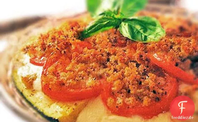 Zucchini-Tomaten-Mozzarella-Torte