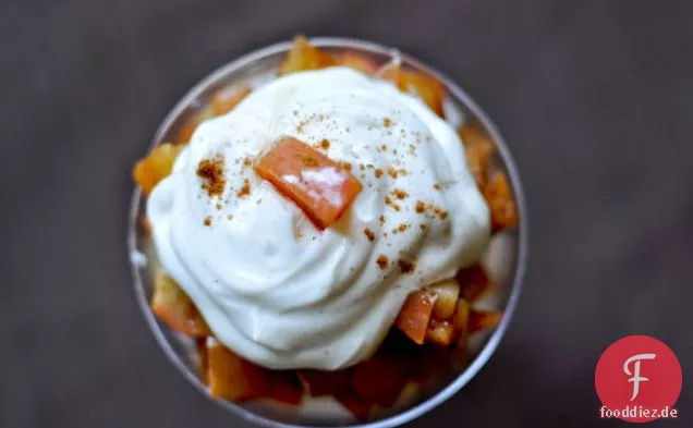 Gewürztes Quinoa Apfelkuchen Parfait