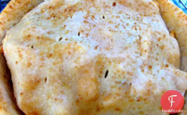 Apfelkuchen mit kristallisierter Ingwerkruste