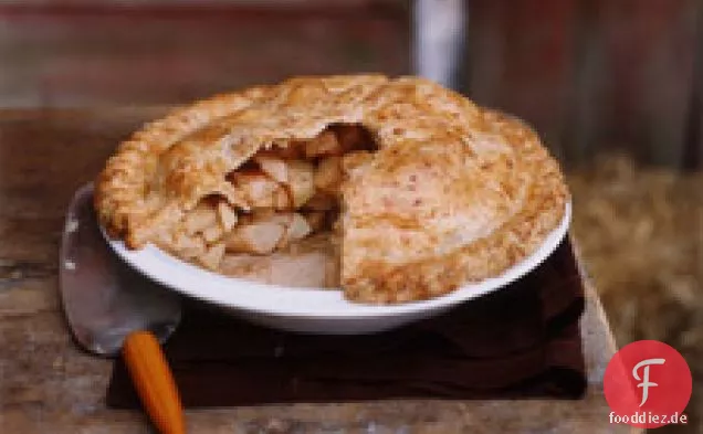 Apfelkuchen mit Cheddar-Kruste