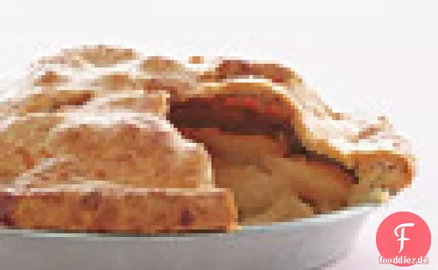 Apfelkuchen mit Cheddar-Kruste