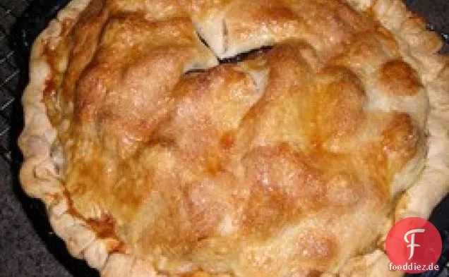 Getrocknete Kirschen und Apfelkuchen