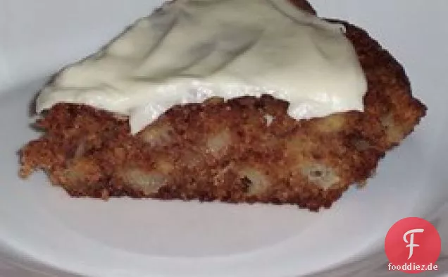 Französischer Apfelkuchen mit Frischkäse-Topping