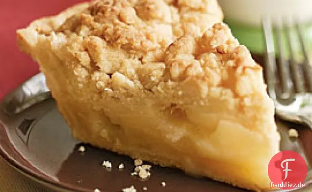 Ingwer Apfel Crumb Pie