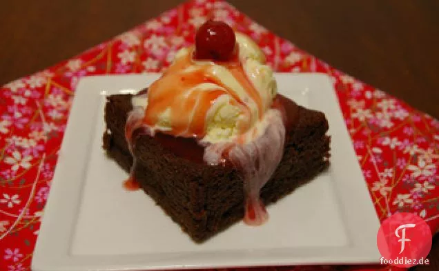 Valentine Kirsche Brownies