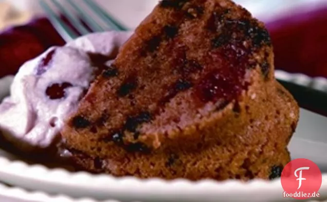 Gedämpfter Pudding am Kamin