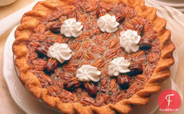 Schokolade-geschnürt Pecan Pie