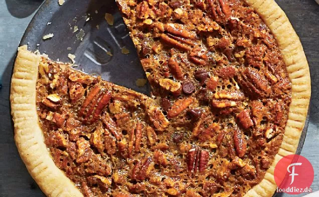 Schokoladen-Bourbon Pecan Pie