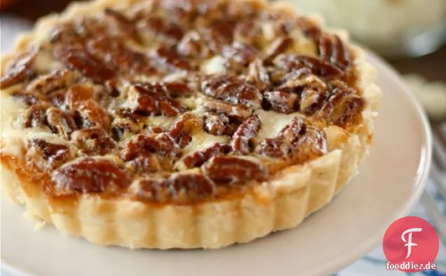 Weiße Schokolade Käsekuchen Pecan Pie Tarts