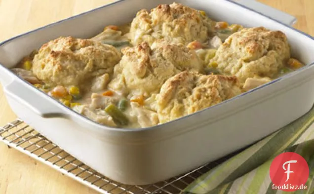 Biscuit-topped Chicken Pot Pie (leichte Butter Rezept)