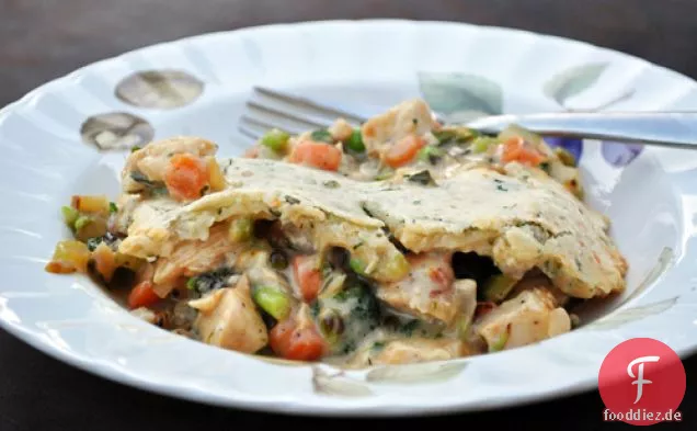 Chicken Pot Pie mit Herbed Biscuit Top
