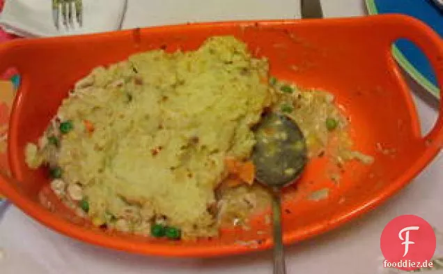 Huhn und Knoblauch-Kraut Kartoffel Shepherd's Pie