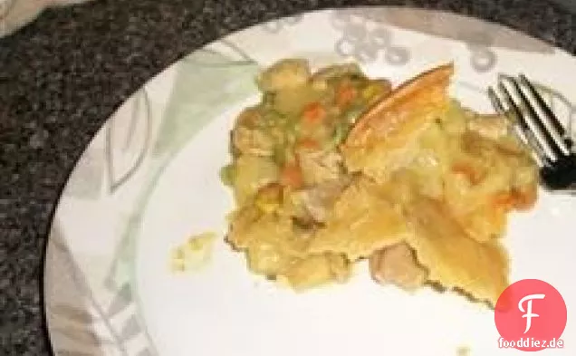 Chicken Pot Pies mit Blätterteig