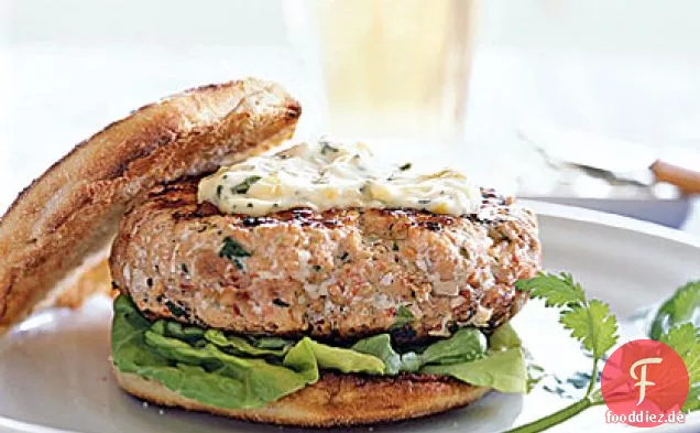 Chipotle Lachs Burger