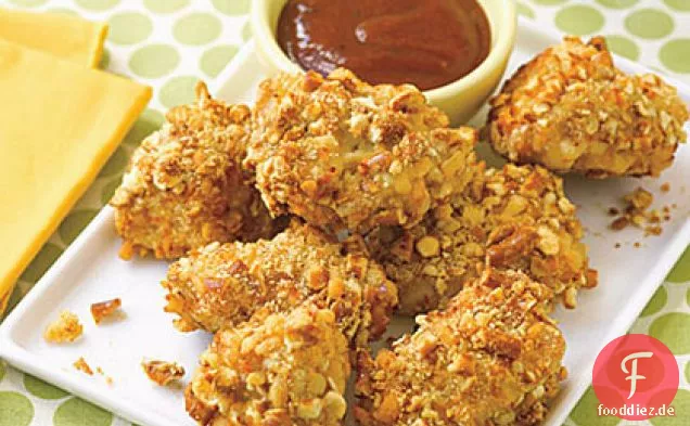 Brezel-verkrustete Chicken Nuggets