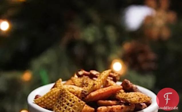 Käsige italienische gewürzte Snack-Mischung