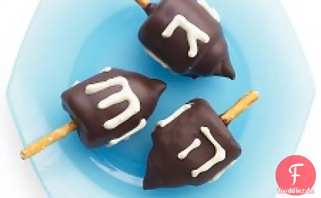 Essbare Schokolade Marshmallow Dreidels