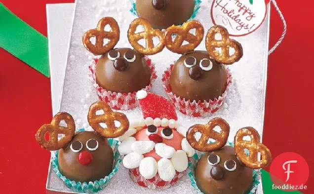 Weihnachtsmann und Rentiertrüffel