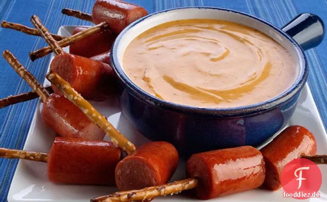 50-Yard-Linie Hot Dog Fondue