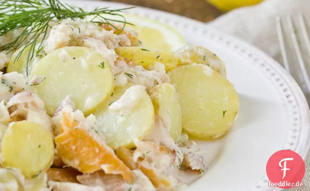 Geräucherte Forelle & Kartoffelsalat mit Buttermilchvinaigrette