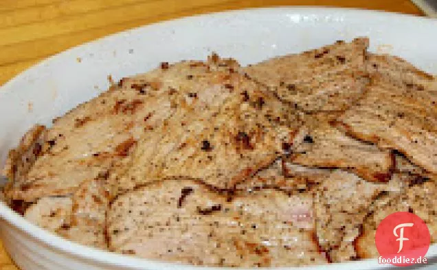 Kalbsschnitzel mit Zitronen-Kapern-Sauce