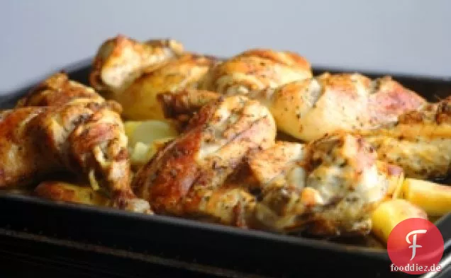 Jazzy Ofengebackenes Huhn