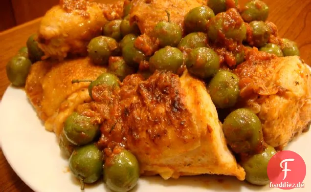 Huhn mit Tomaten und Oliven Rezept
