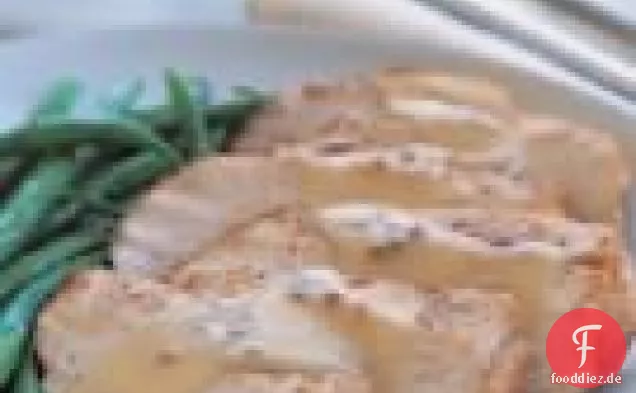 Gebratenes Hähnchen mit Senfsauce