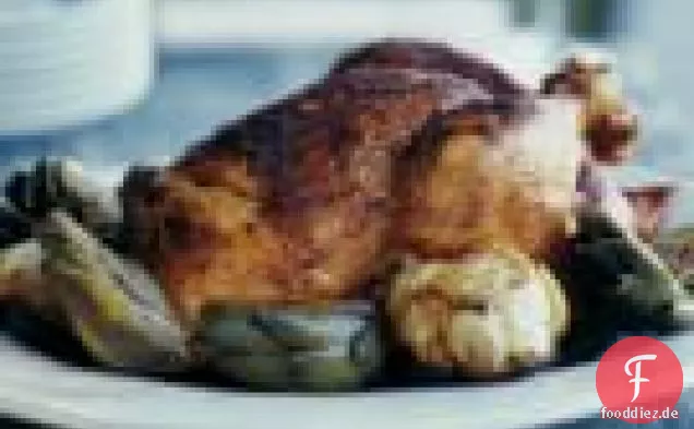 Hickory Grill-geräuchertes Huhn