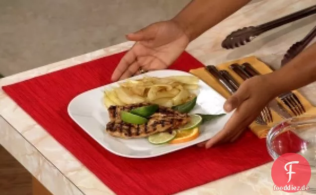Einfach gegrilltes Honig-Dijon-Huhn