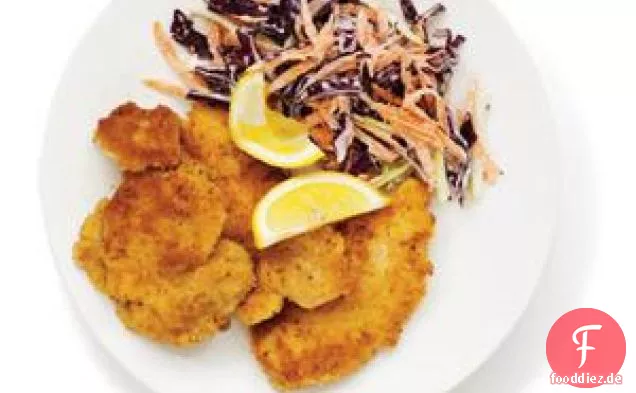 Knuspriges Hähnchen mit Krautsalat