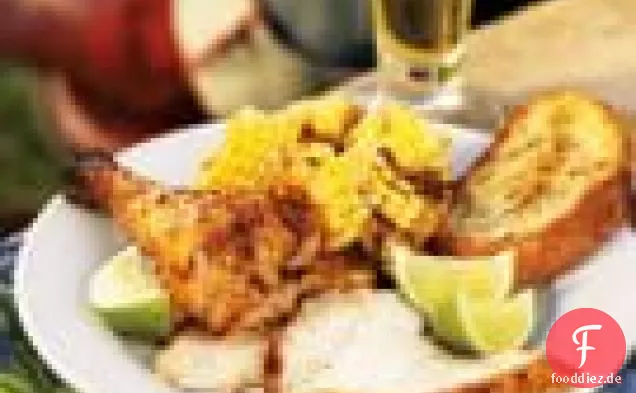 Chili-Limetten-Hühnchen mit Maiswagenrädern