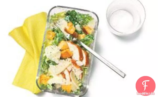 Schneller Hühnchen-Caesar-Salat