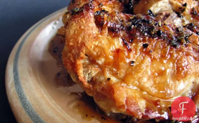 Ahorn und schwarzer Pfeffer Huhn