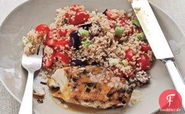 Orange Huhn mit Bulgur Pilaw