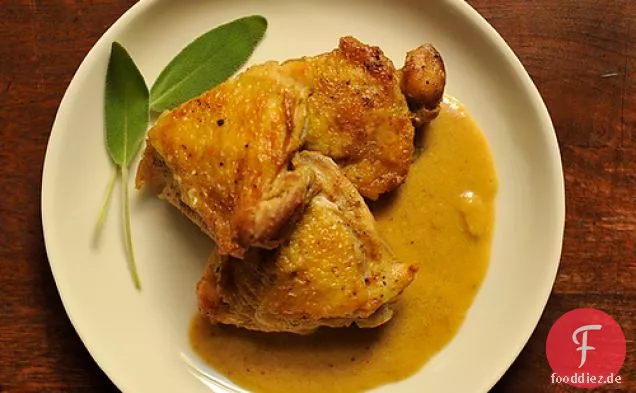 Hähnchen mit cremiger Dijon-Senf-Sauce