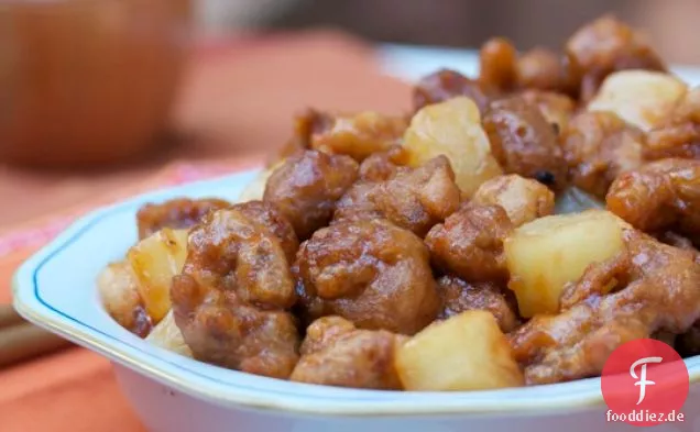Süß-saures Huhn (oder Schweinefleisch)