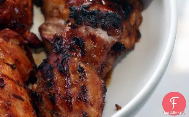 Gegrillte Marmelade glasiertes Huhn