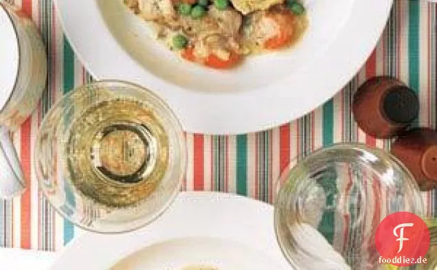Slow-Cooker cremiges Huhn mit Keksen