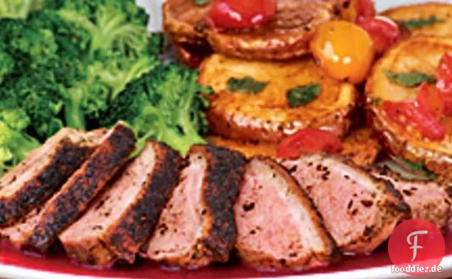Entenbrust mit Himbeersauce