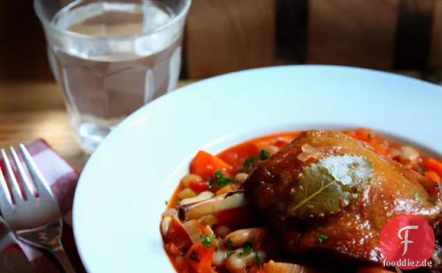Entenconfit und ein leckerer Bohneneintopf