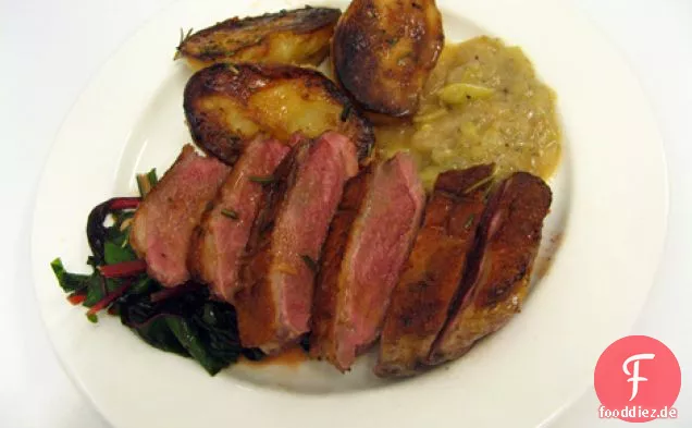 Ente mit Stachelbeersauce