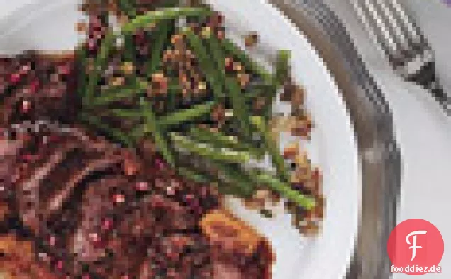 Gebratene Entenbrust mit Granatapfel-Chilisauce