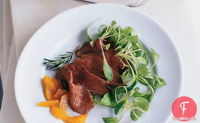 Mazzios geräucherte Ente mit Mandarinen-Rosmarin-Salat