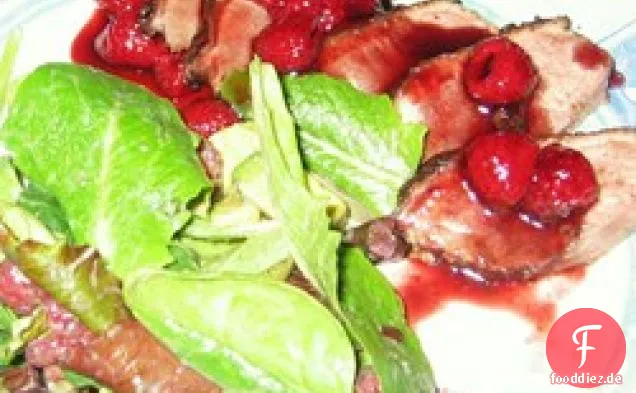Entenbrust mit Himbeersauce
