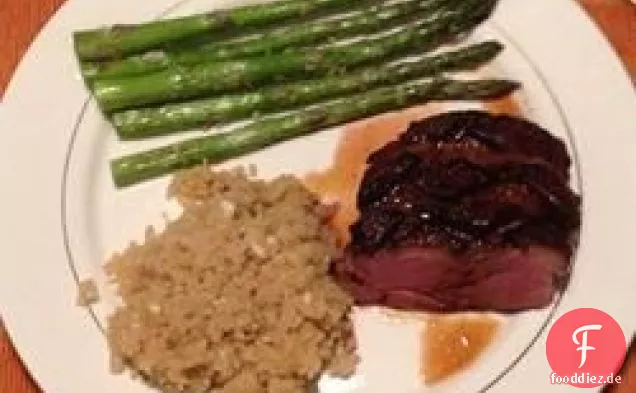 Ente mit Honig, Soja und Ingwer